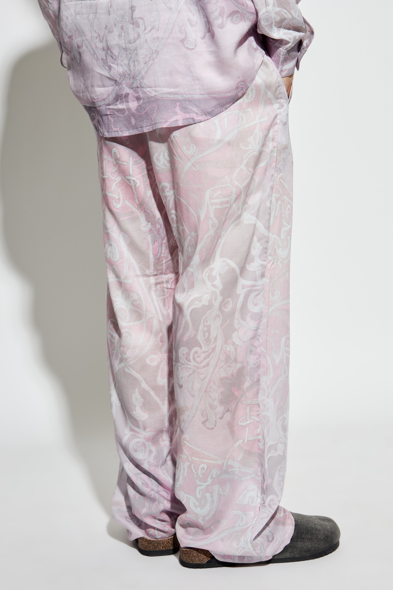 パンツ DIESEL Women Straight Pants A13316 WHITE LOWKY